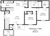 Copper Gate_2 Bedroom Floor Plan